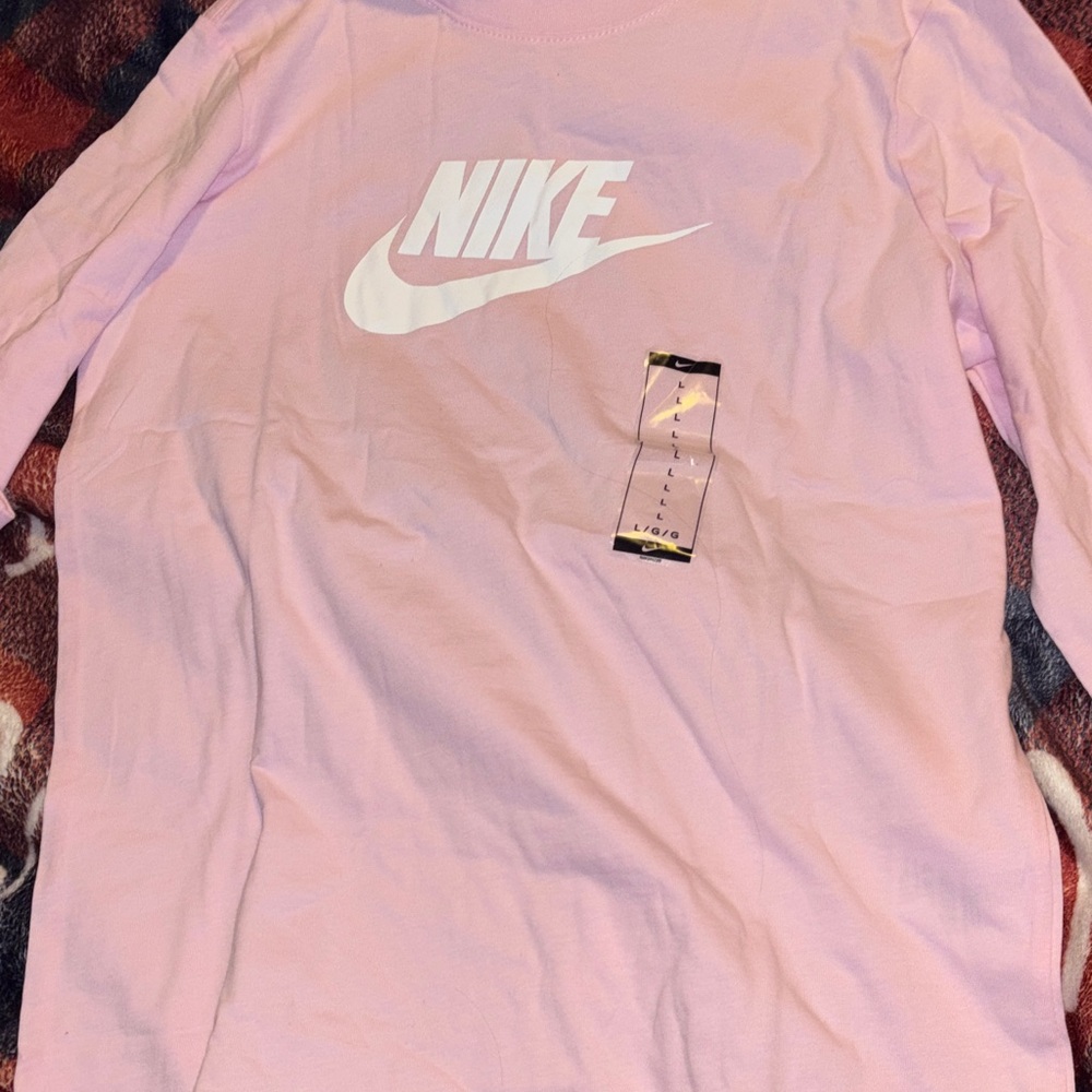 Nike Light Pink Long Sleeve Tee